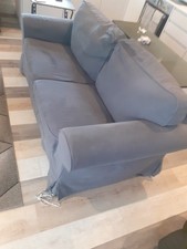 Grey fabric seater for sale  LONDON