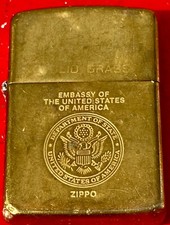 Briquet zippo embassy d'occasion  Saint-Aubin-du-Cormier