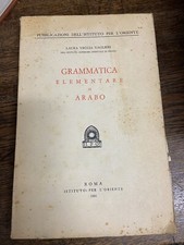 Grammatica elementare arabo usato  Bologna