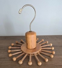 Cabide organizador de cinto cachecol vintage bambu gravata rack armário comprar usado  Enviando para Brazil