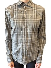 Camisa Burberry London xadrez manga longa botão frontal pequena comprar usado  Enviando para Brazil