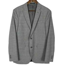 JAQUETA BLAZER REACTION KENNETH COLE TECHNI-COLE BOTÃO DUPLO FORRADO CINZA 49L comprar usado  Enviando para Brazil