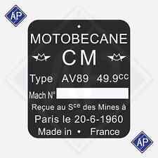 Plaque cadre motobécane d'occasion  Saulces-Monclin