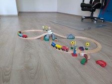 Holzeisenbahn starterset brüc gebraucht kaufen  Eitting