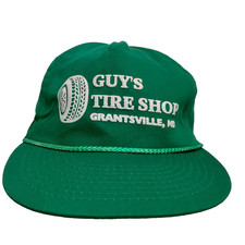 Chapéu boné loja de pneus vintage masculino Grantsville Maryland venda de pneus automotivos verde Kelly comprar usado  Enviando para Brazil