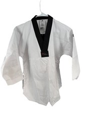 Usado, Novo com etiquetas Adidas World Taekwondo Student Dobok BRANCO Uniforme Masculino Feminino TAMANHO 140 comprar usado  Enviando para Brazil