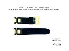 Autêntica Pulseira de Relógio Invicta S1 Rally 0899 Preto Poliuretano 24mm, usado comprar usado  Enviando para Brazil