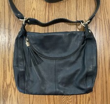 ONNA EHRLICH ~ BOLSA "rachel" preta ~ zíper de ombro desleixado hobo mão tiracolo em excelente estado usado comprar usado  Enviando para Brazil