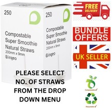 Smoothie milkshake straws for sale  SHEFFIELD