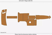 2017 Regal 2300 RX Swim Platform Cockpit Boat EVA Foam Teak Decking Flooring Mat na sprzedaż  Wysyłka do Poland