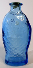 wheaton blue miniature fish bottle for sale wheaton blue miniature fish bottle for sale Port Hope