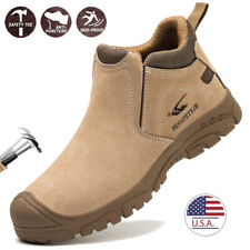 Botas de trabalho compostas masculinas sapatos antiderrapantes sapatos de segurança à prova d'água comprar usado  Enviando para Brazil