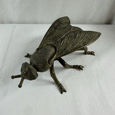 Cinzeiro vintage anos 60 Itália latão mosca metal fundido articulado inseto MCM 7" inseto pesado comprar usado  Enviando para Brazil