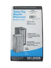 Dispensador de guardanapo alto de mesa de aço inoxidável San Jamar - Novo com defeitos comprar usado  Enviando para Brazil