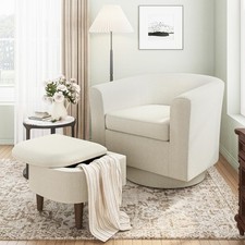 Upholstered swivel barrel for sale  Brentwood