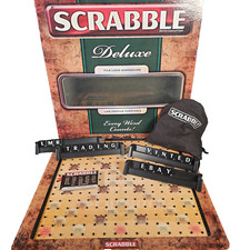 Scrabble deluxe board for sale  BANSTEAD