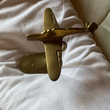 Brass coloured aeroplane for sale  LEICESTER