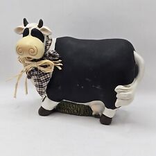 Usado, Tábua de giz vintage de resina para casa de fazenda de vaca decoração de bancada de cozinha 2 lados 6"h comprar usado  Enviando para Brazil