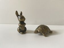 Brass rabbit tortoise for sale  WALTHAM CROSS