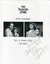 Foto autografada assinada por Cloris Leachman It's A Good Life The Twilight Zone, usado comprar usado  Enviando para Brazil