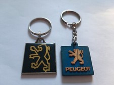 Usado, 2 Porte-clés Automobile Garage Lion PEUGEOT Keychain vintage 80' comprar usado  Enviando para Brazil