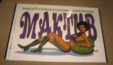 MAKTUB 10-22-2005 Showbox POSTER Justin Hampton ASSINADO #129/150 REGGIE WATTS comprar usado  Enviando para Brazil