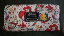 Carteira Loungefly Disney Pequena Sereia Tatuagem Estampa Pebble Ariel Linguado Úrsula comprar usado  Enviando para Brazil