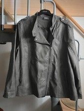 Kunstlederjacke grau bikerstil gebraucht kaufen  Laubach