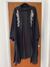 Black chiffon embroidered for sale  SWADLINCOTE