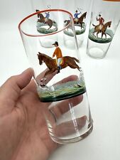 Usado, Conjunto equestre pintado à mão 4 copos de cavalo Julep perfeitos VINTAGE - ACHADO DE PROPRIEDADE comprar usado  Enviando para Brazil