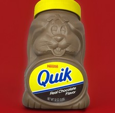 Recipiente Nestlé Quik vintage coelho chocolate leite década de 1980 molde 3D Nesquik comprar usado  Enviando para Brazil