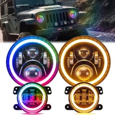 jeep wrangler 7 rgb lights for sale  Montclair
