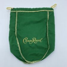 Crown Royal Liquor Bolsa Verde Manzana Oro Amarillo Borde 9" De 750 ml Botella, usado segunda mano  Embacar hacia Argentina