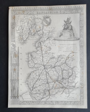 Antique map lancashire for sale  ROMFORD