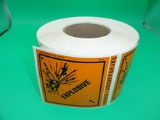 GRANDE ROLO DE ADESIVOS EXPLOSIVOS 1 4"x4" comprar usado  Enviando para Brazil