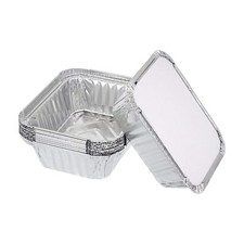 Recipientes e tampas de folha de alumínio nº 2 alimentos para viagem catering doméstico descartáveis comprar usado  Enviando para Brazil
