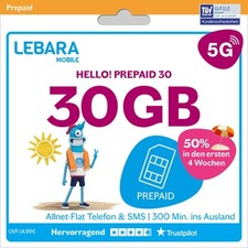 Lebara hello prepaid gebraucht kaufen  Düsseldorf