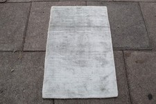 Vintage Tradizionale Mano Fatto Orientale Contemporaneo Lana Seta Grigio 93x60cm, usado comprar usado  Enviando para Brazil