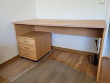Schreibtisch holz 150cm gebraucht kaufen  Bietigheim-Bissingen