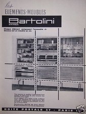 Publicité 1961 bartolini d'occasion  Compiègne