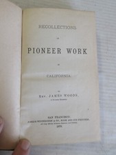 Recollections pioneer work for sale  Riverbank