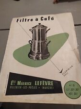 Prospectus cafetière alu d'occasion  Ouistreham