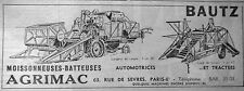 Publicité agrimac bautz d'occasion  Compiègne