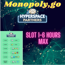🌈Monopoly.Go 🔥Wydarzenie partnerskie -HIPERSPACE- 1 - 6 GODZIN MAX gniazdo 80k Punkt na sprzedaż  Wysyłka do Poland