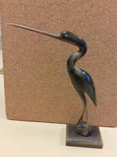 Carved horn heron for sale  TAUNTON