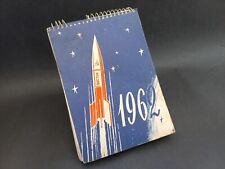 Calendário soviético vintage rasgado "Cosmos" 1962, programa espacial da URSS comprar usado  Enviando para Brazil