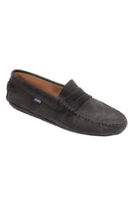 Atlanta Mocasín Mujer Marrón Oscuro Gamuza Plano Mocasín Zapatos Talla 10 segunda mano  Embacar hacia Mexico