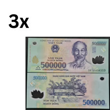 3xvietnamese dong 500k for sale  LUTON