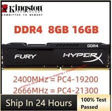 Memória RAM DIMM 288pi HyperX FURY DDR4 8GB 16GB 32GB 2400 2666 3200 2133 desktop comprar usado  Enviando para Brazil