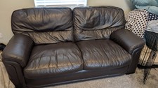 Brown leather piece for sale  YORK